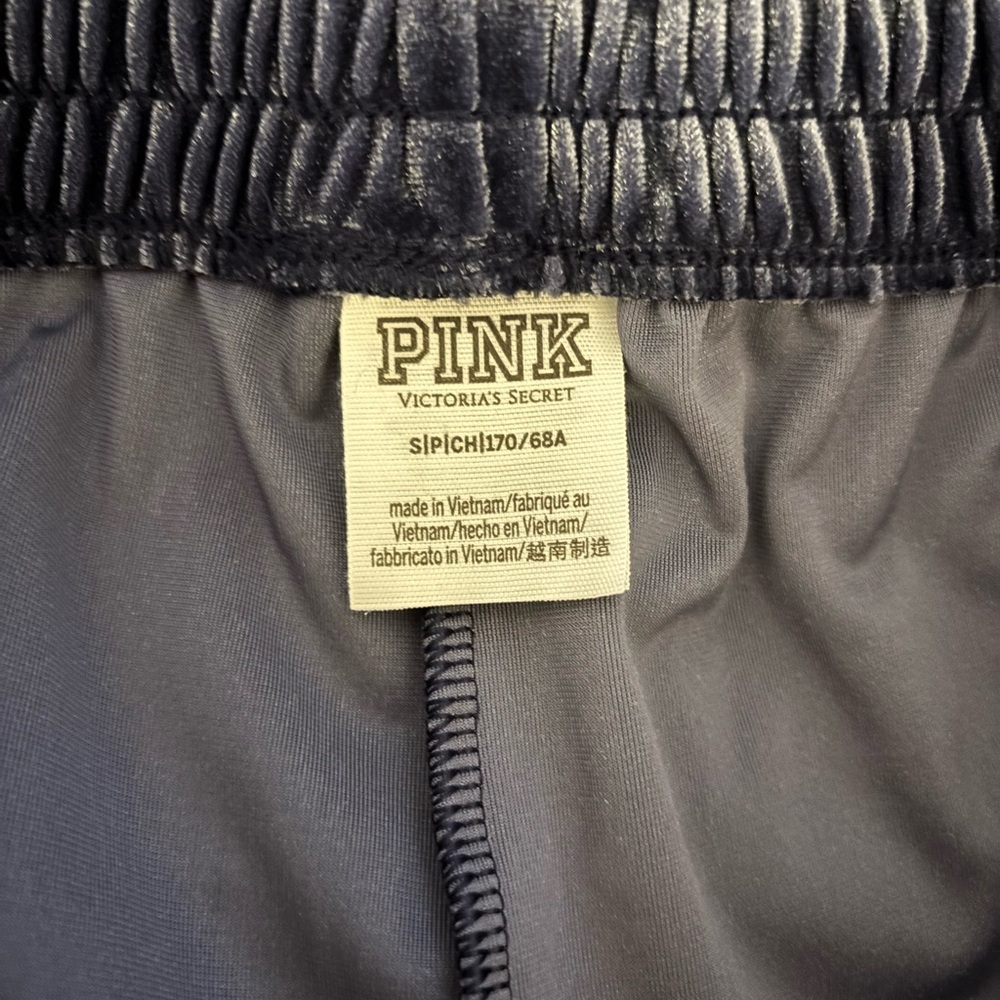 Pink Victoria’s Secret Wide Leg Velour Pants Size Small - Picture 5 of 5
